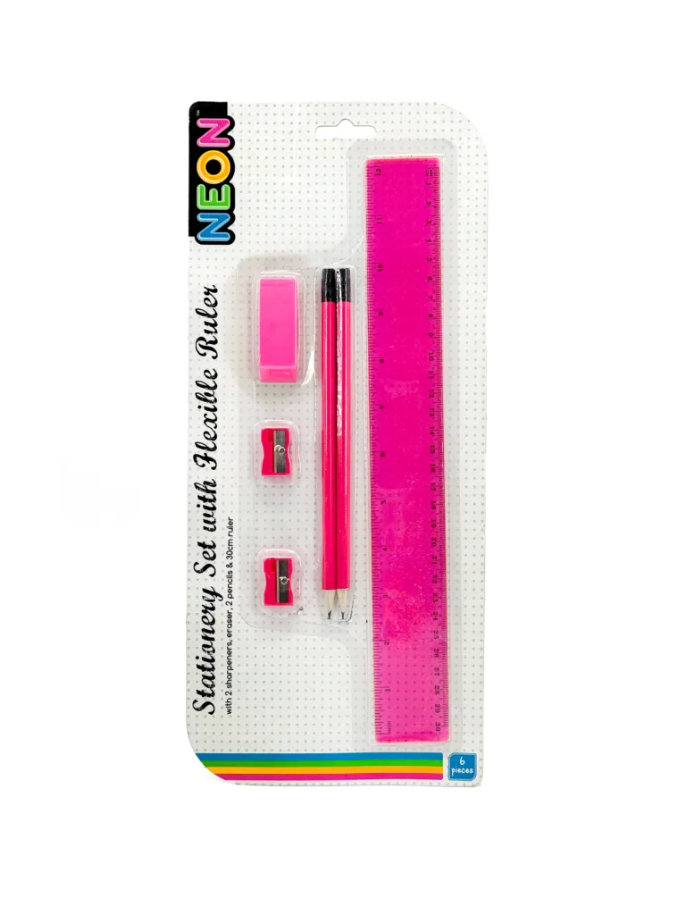 SYG25434 Stationery Set With Flexible Ruler