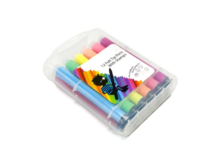 SYG25634 Felt Tip Pens With Stamps 2