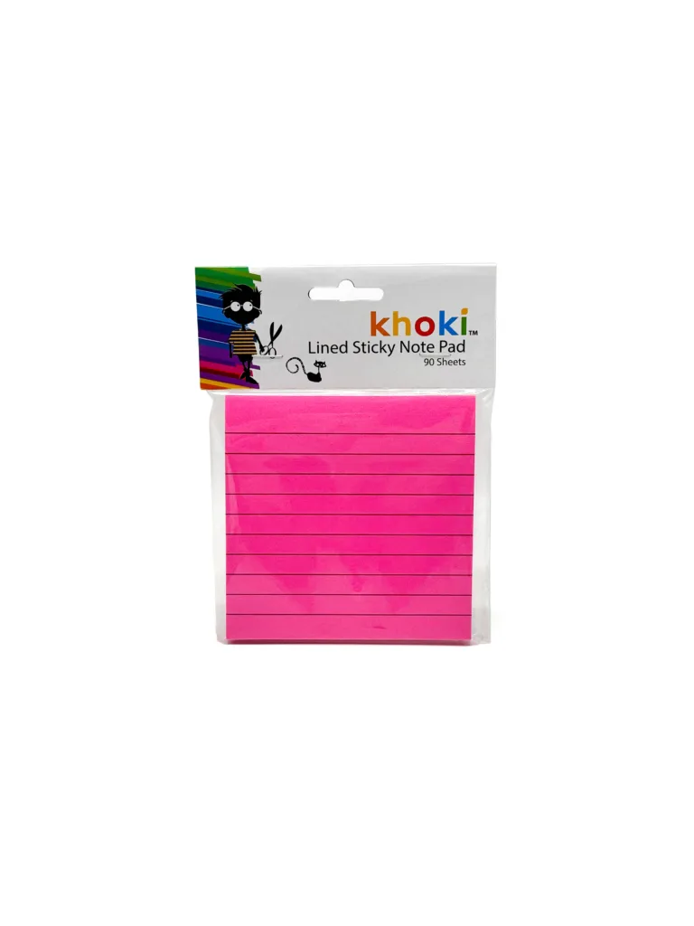 SYG25638 Lined Sticky Note Pad